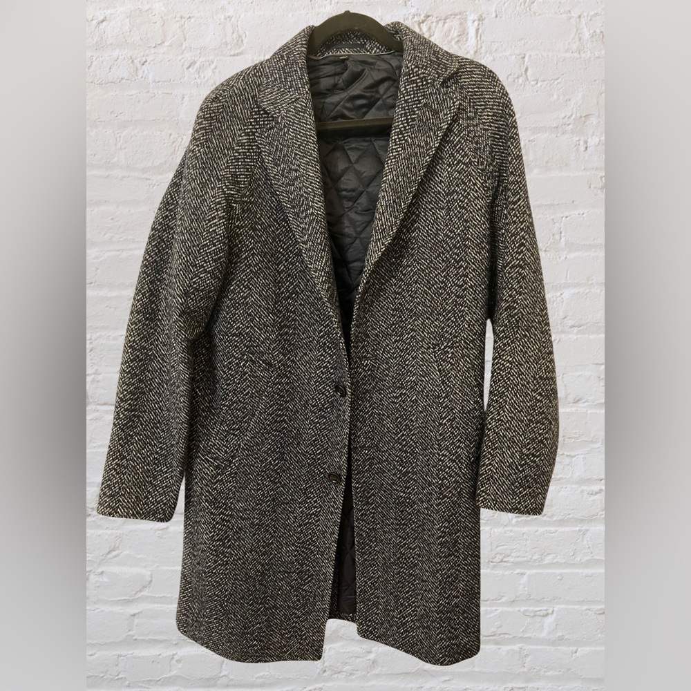 J. Crew Ludlow topcoat in wool-blend herringbone